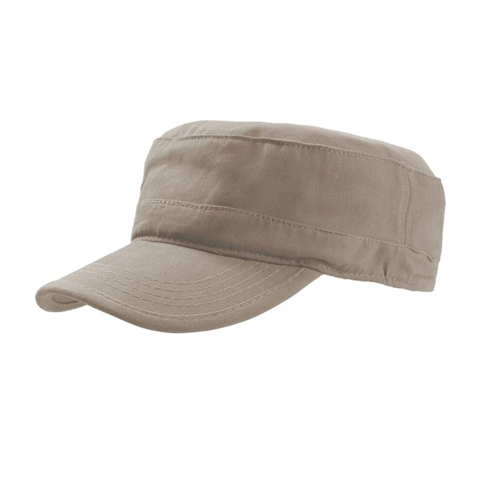 Atlantis Tank Brushed Cotton Military Cap (Pack of 2) / Khaki